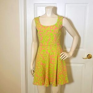 Alberto Makali green and pink dress size Medium